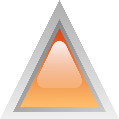 Icône orange triangle à télécharger gratuitement